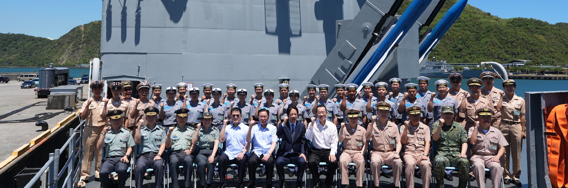 總統勗勉海軍168艦隊　期勉秉持忠義軍風守護自由民主